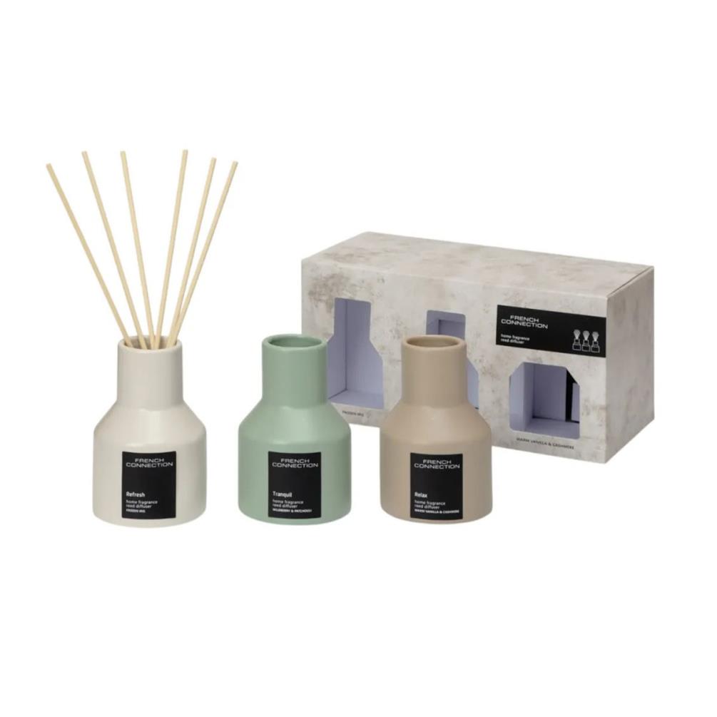 French Connection 3 Stone Reed Diffuser Gift Set £29.69